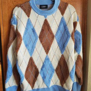 Vintage Cider Argyle Sweater 90s